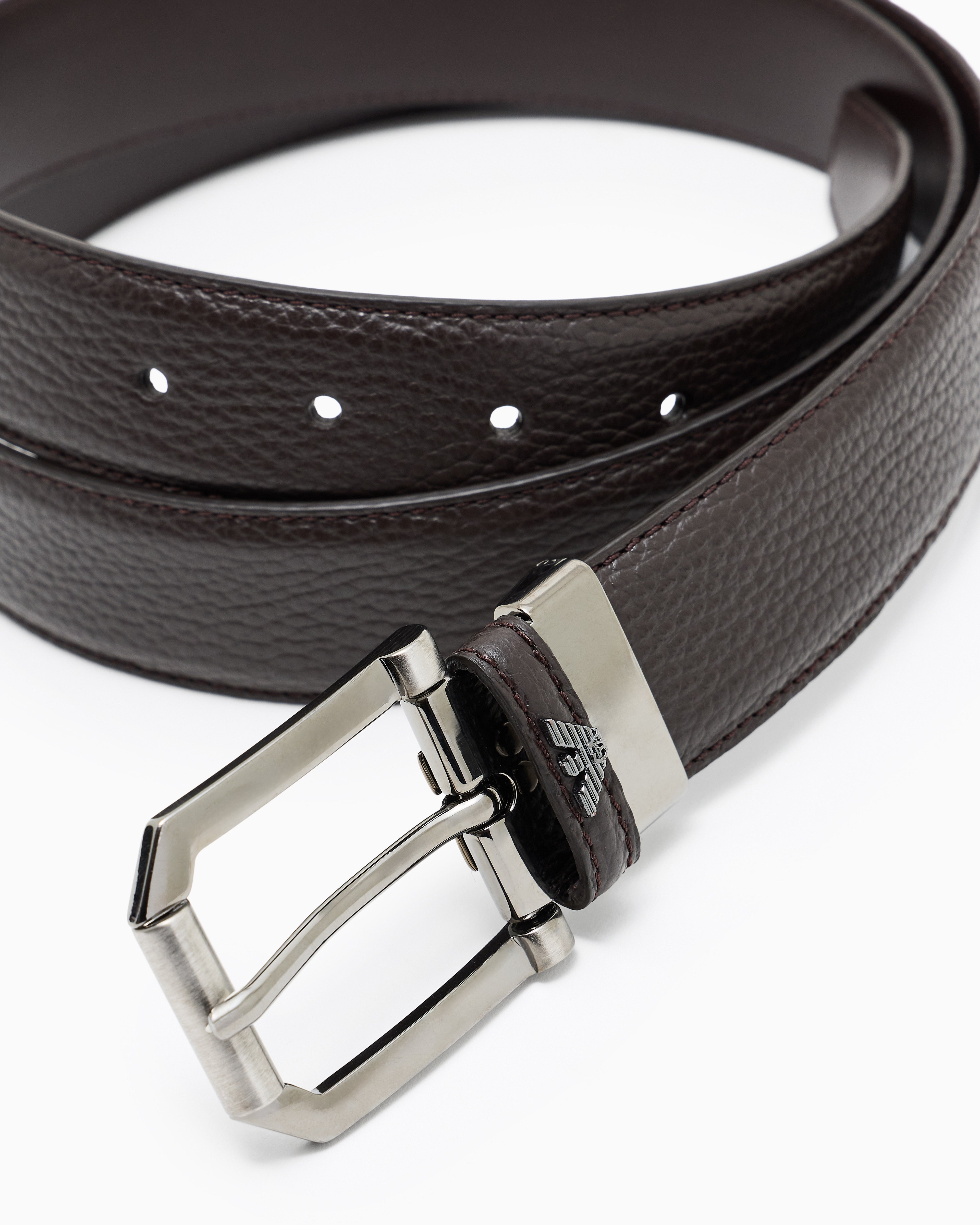 Emporio Armani Bull leather belt