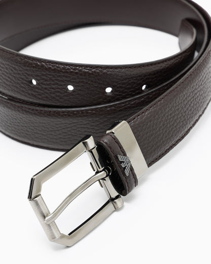 Emporio Armani Bull leather belt