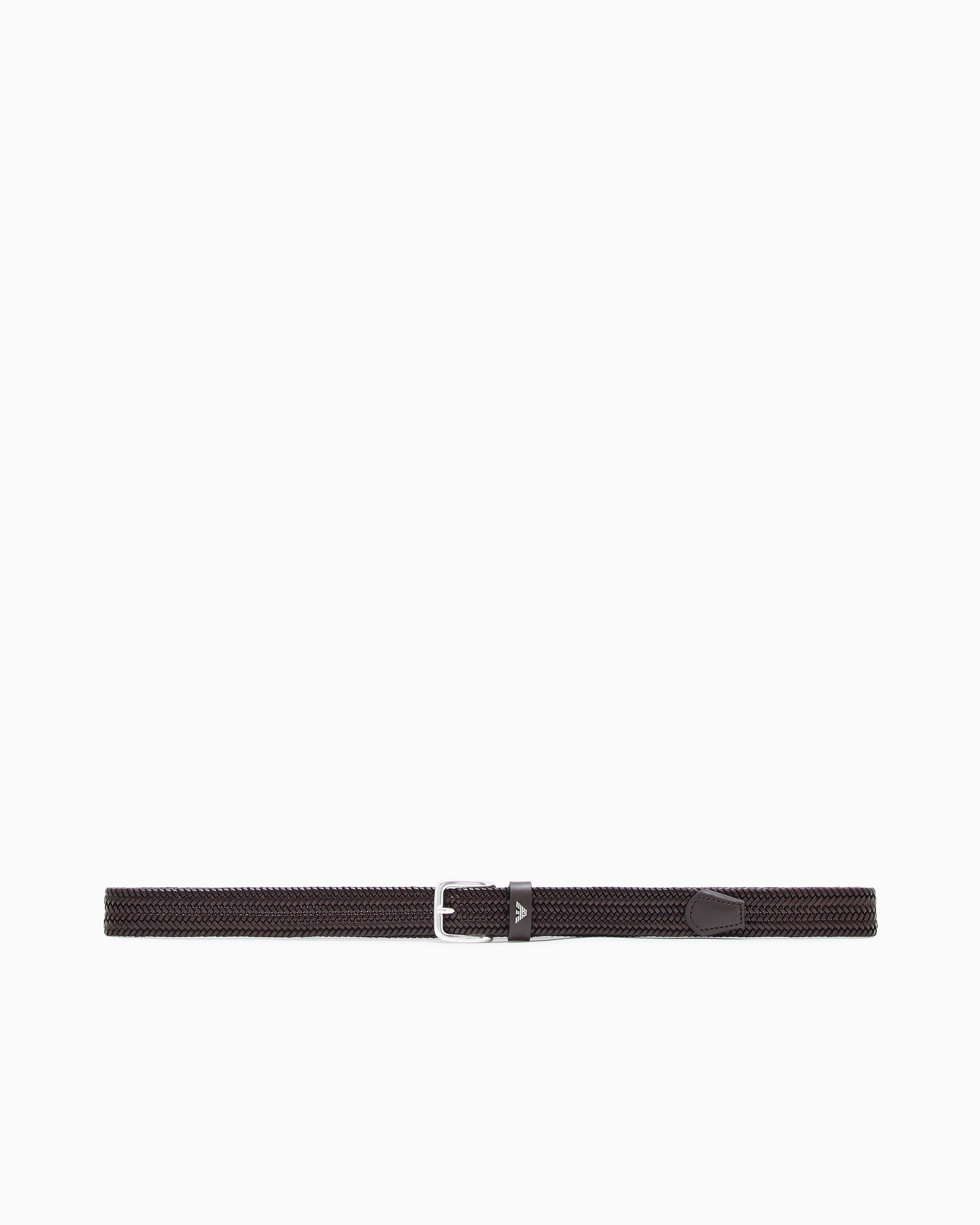 Emporio Armani Woven-leather belt