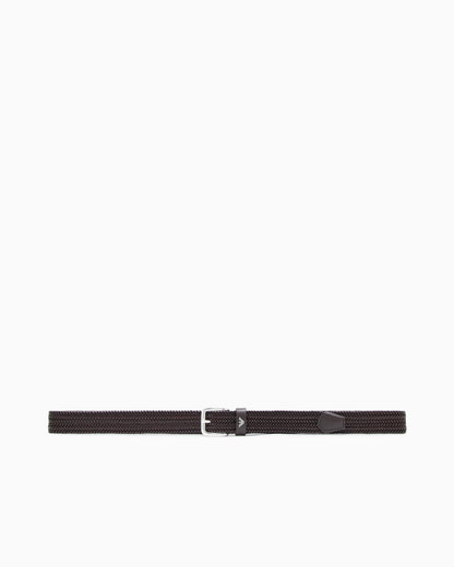 Emporio Armani Woven-leather belt