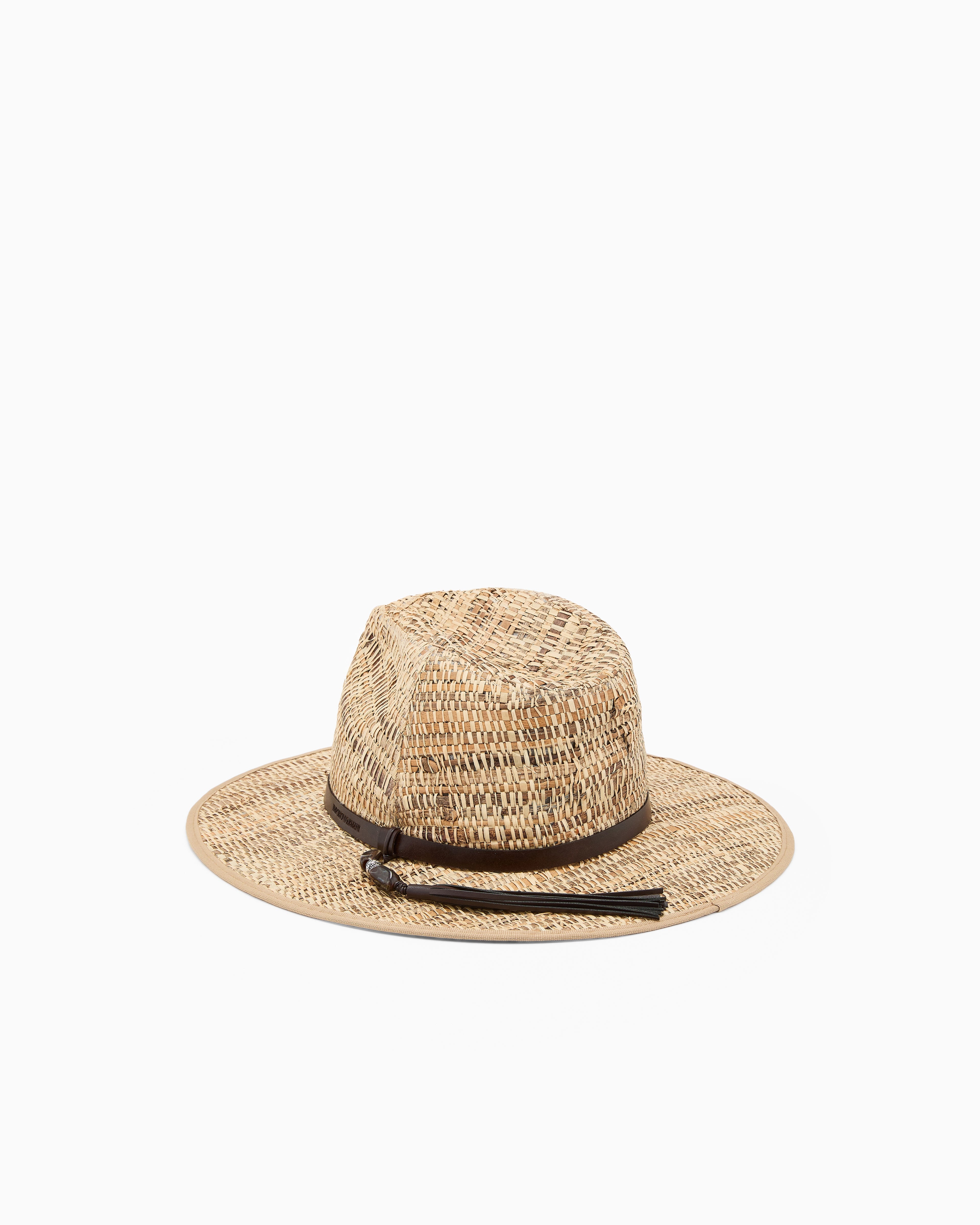 Emporio Armani Woven raffia hat