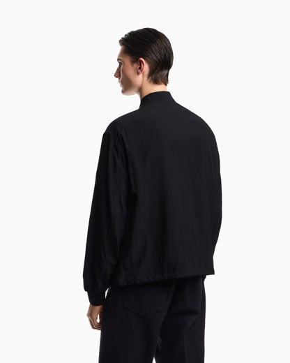 Emporio Armani Nylon blouson with micro logo embroidery