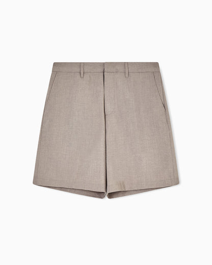 Emporio Armani Shorts in technical seersucker fabric
