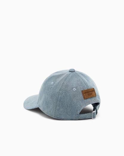 Emporio Armani Icon denim baseball cap
