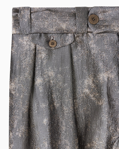 Emporio Armani Palazzo trousers in flowing jacquard fabric