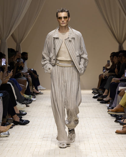 Emporio Armani Cold-dyed canneté fabric blouson