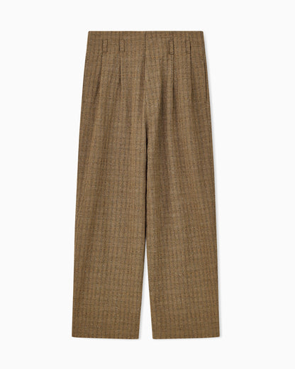 Emporio Armani Lamé striped jacquard trousers