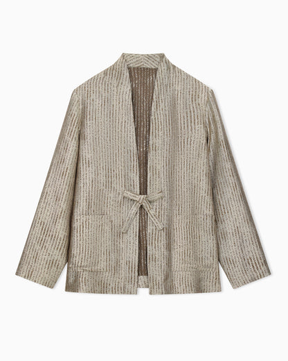 Emporio Armani Kimono jacket in flowing jacquard