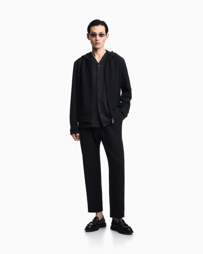 Emporio Armani Icon embossed pattern-fabric trousers