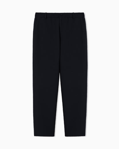 Emporio Armani Icon embossed pattern-fabric trousers