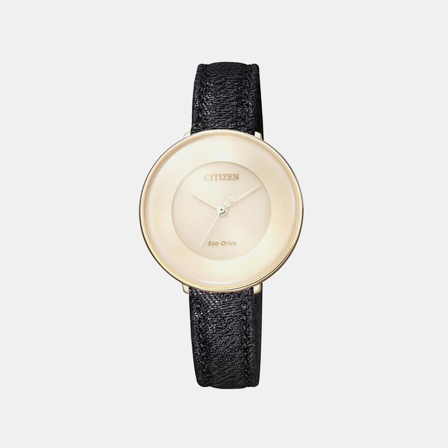 Citizen Eco-Drive Women Quartz Champagne Dial Analog Stainless Steel Em0608-42X