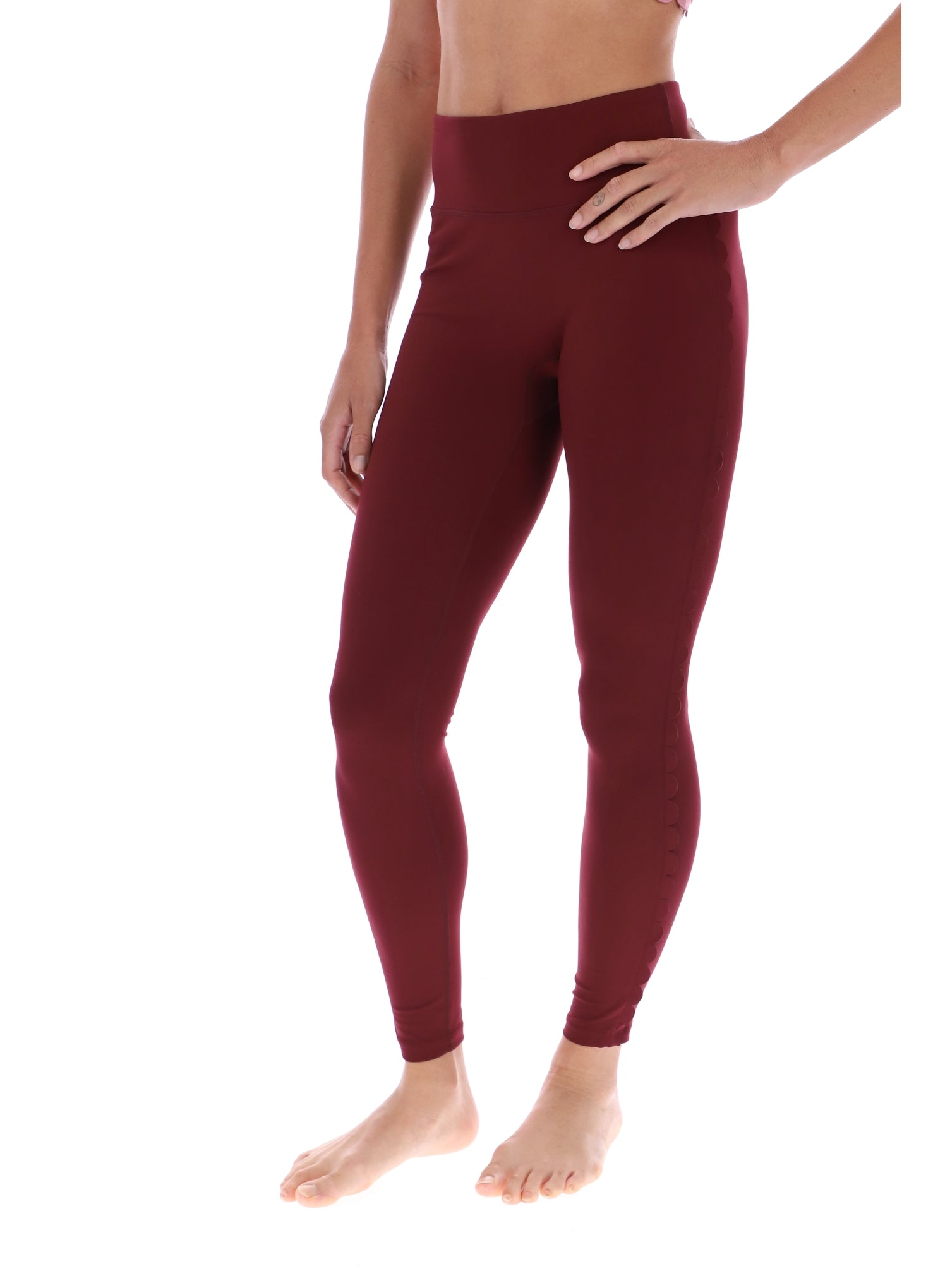 Ted Baker Erin Scallop Trim Comfort Stretch Yoga Leggings Women's