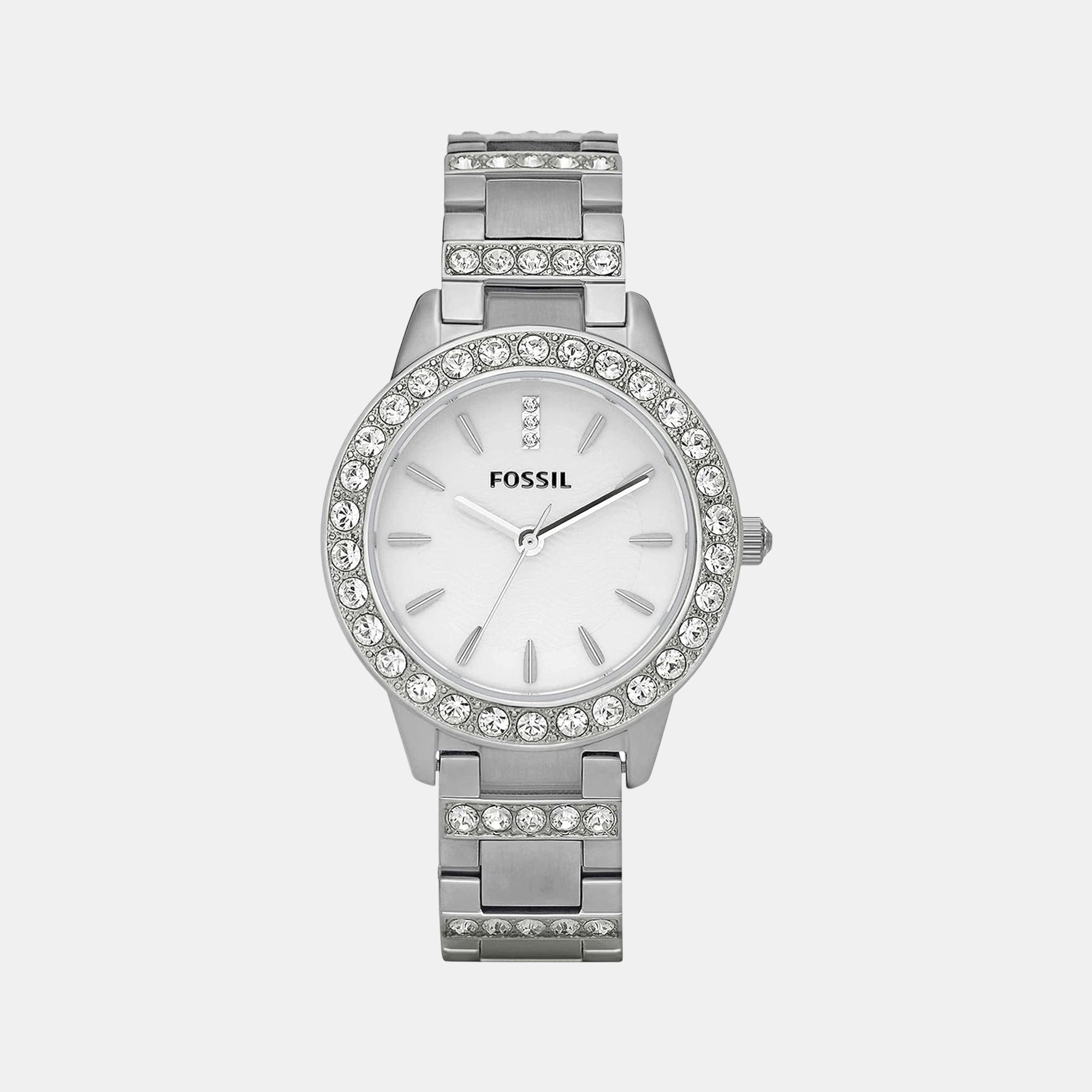 Fossil Jesse Women Quartz Silver Dial Analog Stainless Steel Watch Es2362