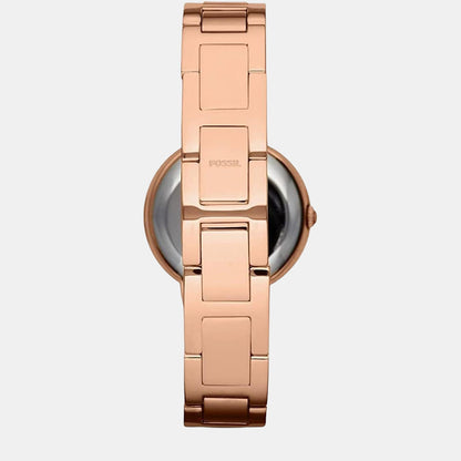 Fossil Virginia Women Quartz Silver Dial Analog Stainless Steel Watch Es3284