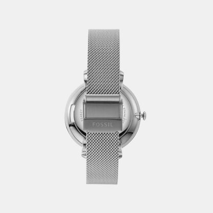 Fossil Jacqueline Women Quartz Silver Dial Analog Mesh Watch Es4627