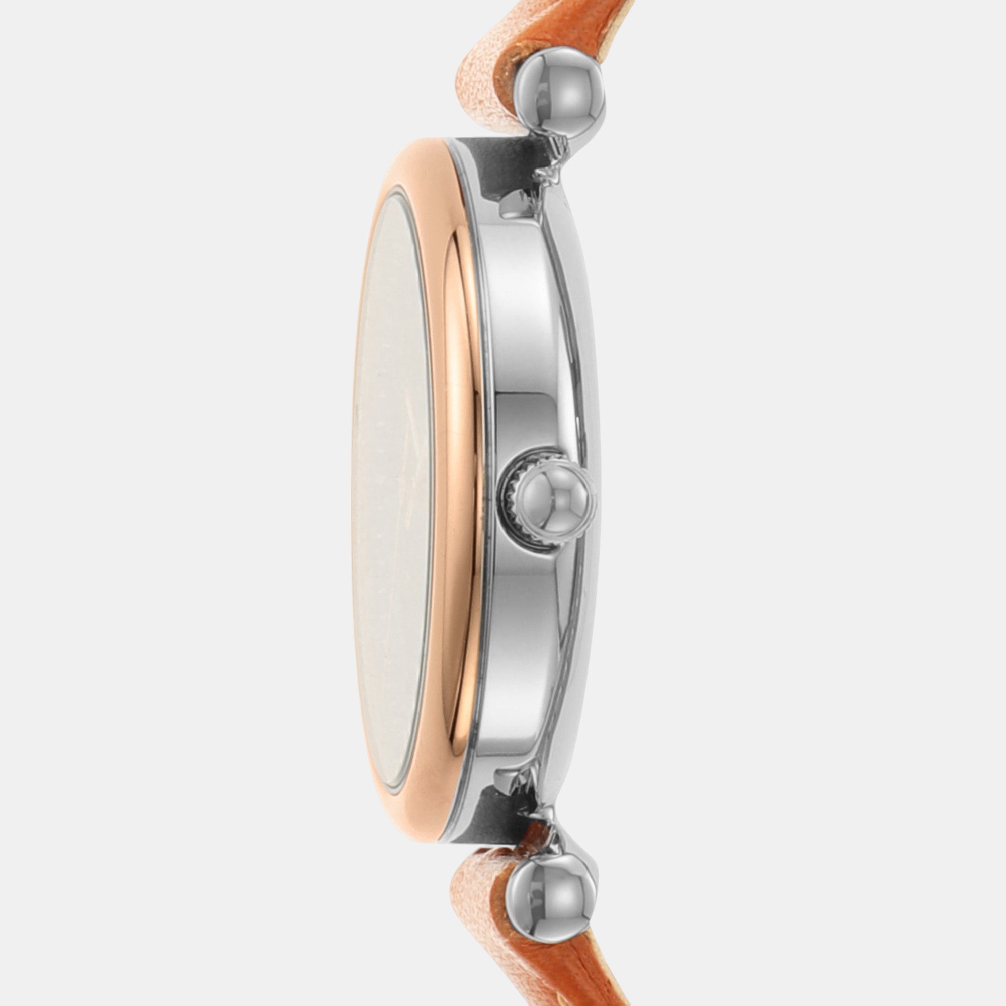 Fossil Carlie Women Quartz Mother Of Pearl Dial Analog Leather Watch Es4701