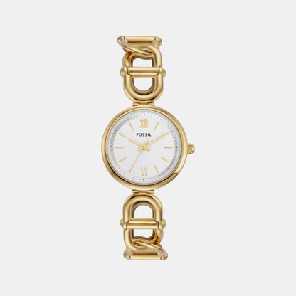 Fossil Carlie Women Quartz Silver Dial Analog Stainless Steel Watch Es5272