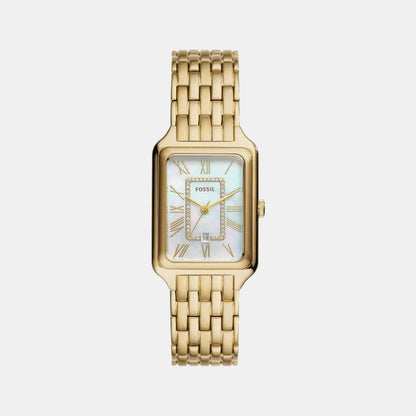 Fossil Raquel Women Quartz Mother Of Pearl Dial Analog Stainless Steel Watch Es5304