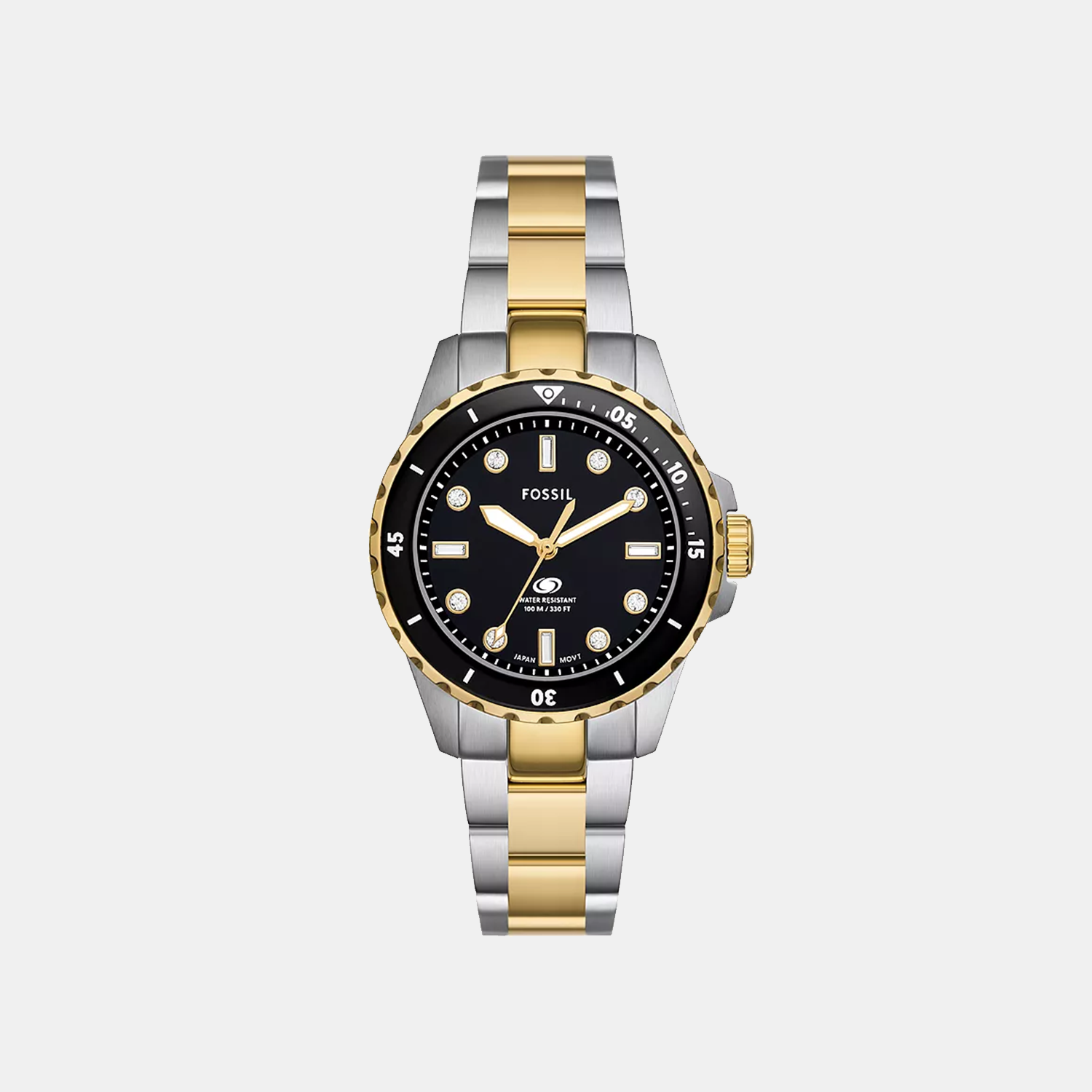 Fossil Fossil Blue Dive Women Quartz Black Dial Analog Stainless Steel Watch Es5349