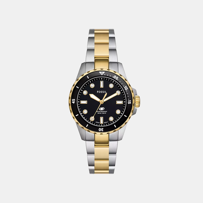 Fossil Fossil Blue Dive Women Quartz Black Dial Analog Stainless Steel Watch Es5349