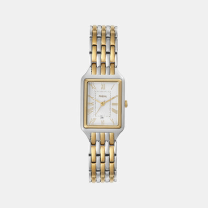 Fossil Raquel Women Quartz Silver Dial Analog Stainless Steel Watch Es5368