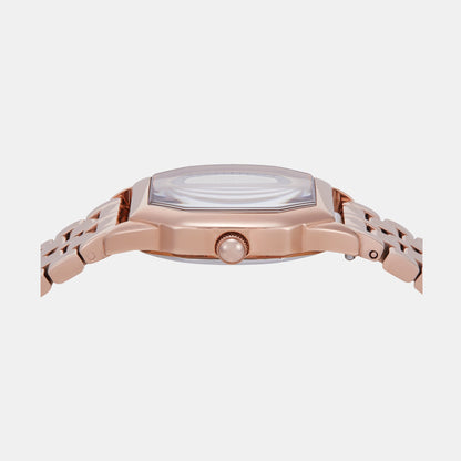 Fossil Harlow Women Quartz Cream Dial Analog Stainless Steel Watch Es5386