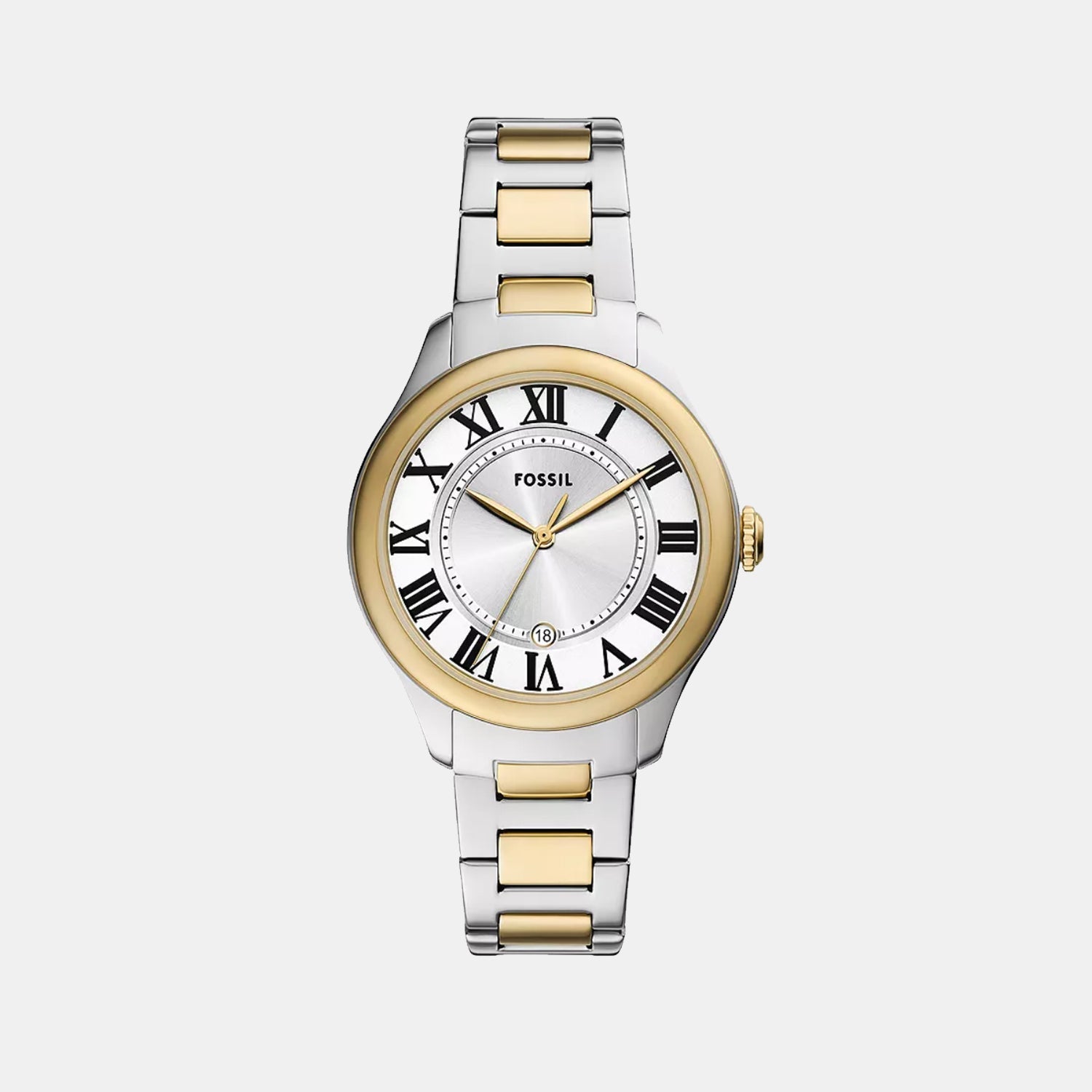 Fossil Gilmore Women Quartz Silver Dial Analog Stainless Steel Watch Es5396