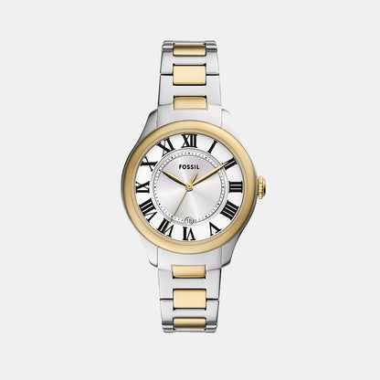 Fossil Gilmore Women Quartz Silver Dial Analog Stainless Steel Watch Es5396