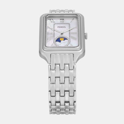 Fossil Raquel Women Quartz Mother Of Pearl Dial Analog Stainless Steel Watch Es5400