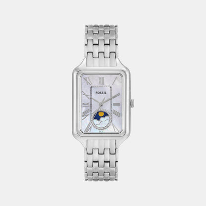 Fossil Raquel Women Quartz Mother Of Pearl Dial Analog Stainless Steel Watch Es5400