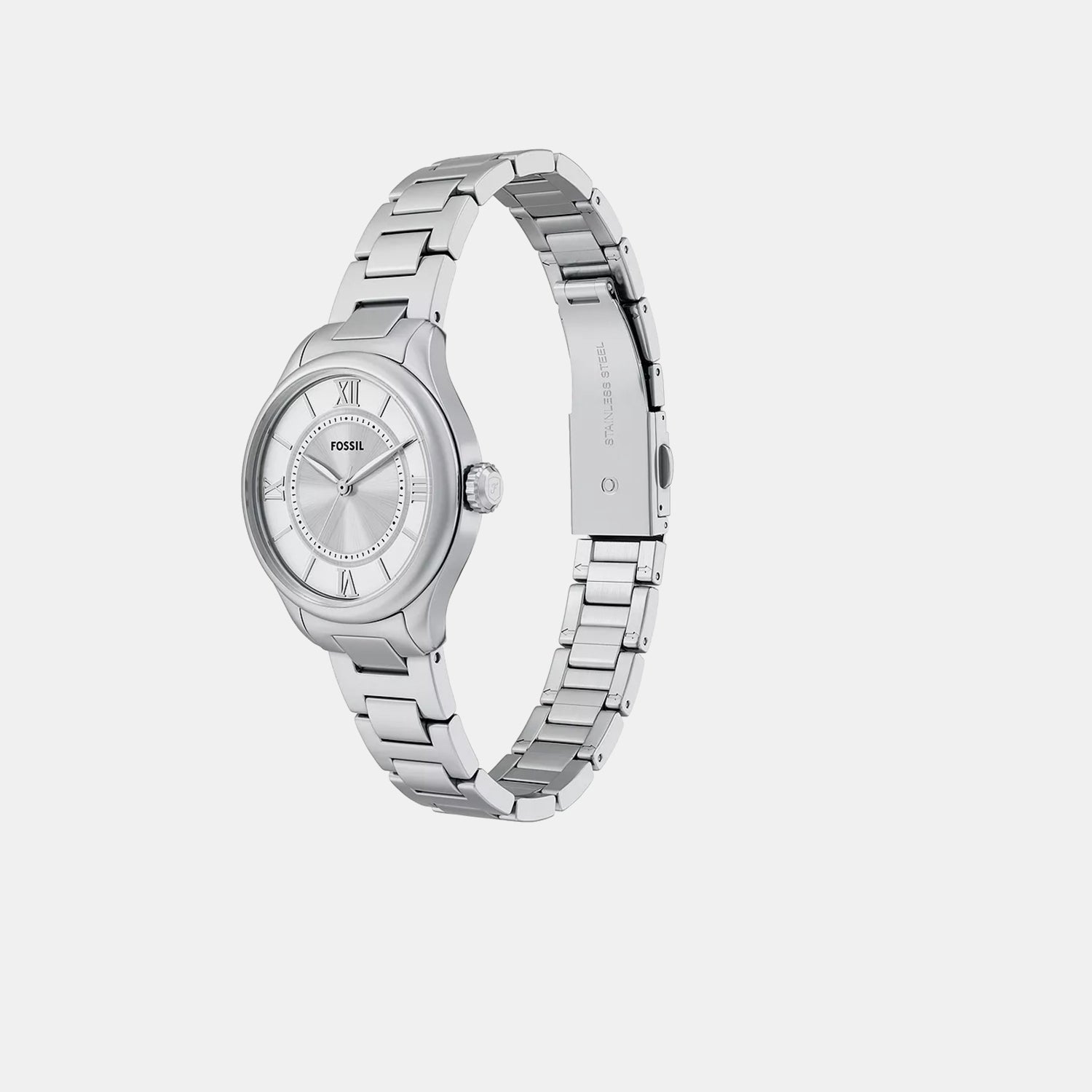 Fossil Gilmore Women Quartz Silver Dial Analog Stainless Steel Watch Es5419