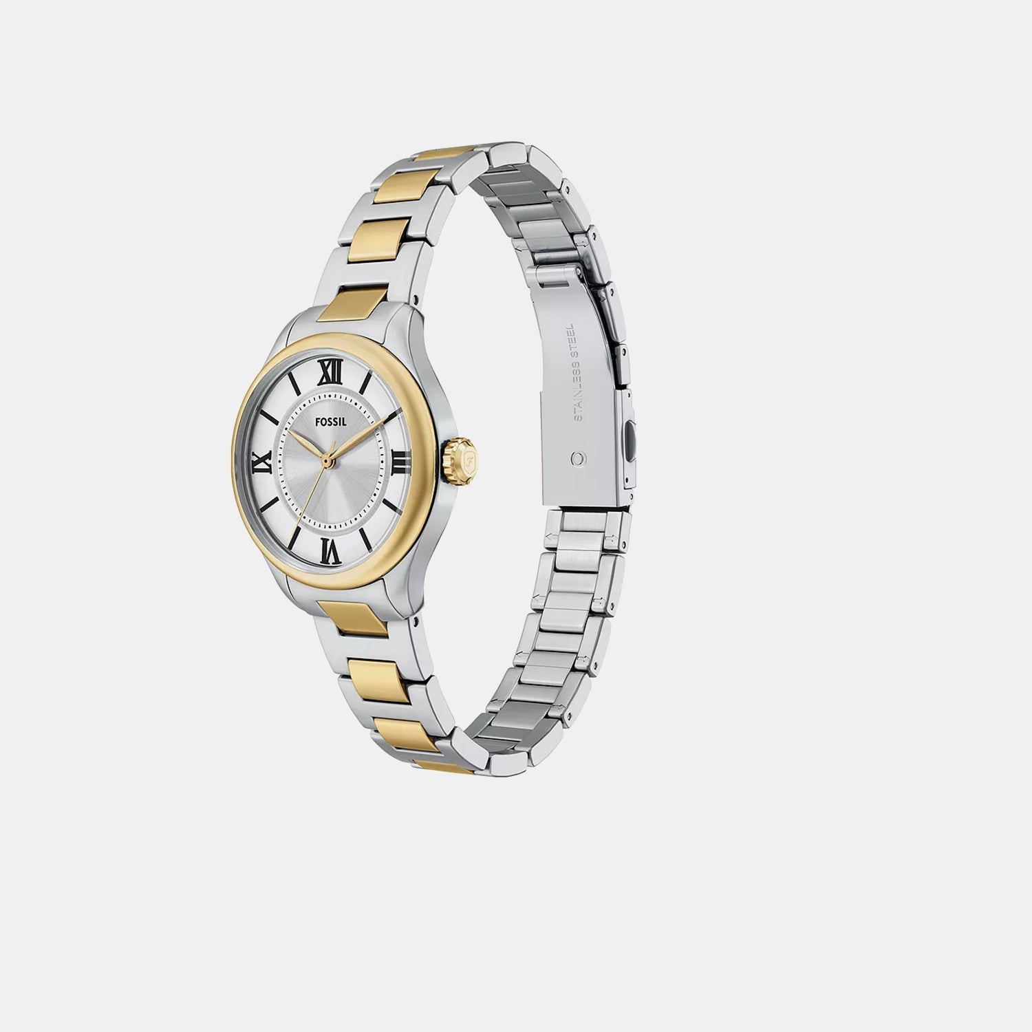 Fossil Gilmore Women Quartz Silver Dial Analog Stainless Steel Watch Es5422