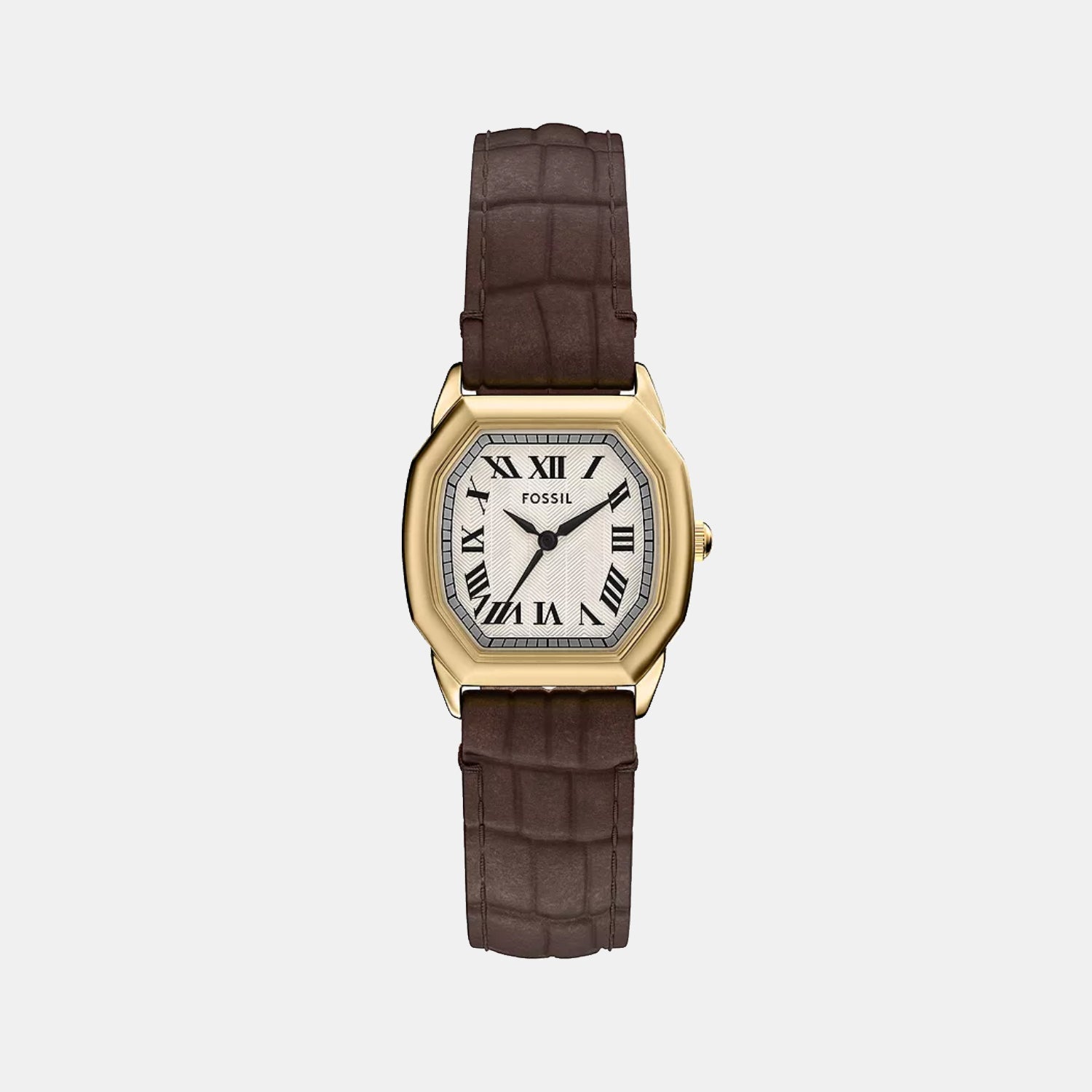 Fossil Harlow Women Quartz Cream Dial Analog Leather Watch Es5426
