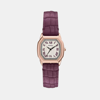 Fossil Harlow Women Quartz Cream Dial Analog Leather Watch Es5428