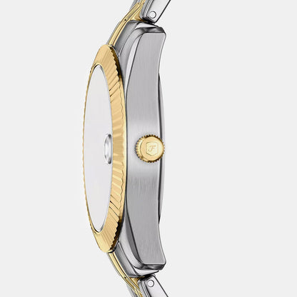 Fossil Scarlette Women Quartz Blue Dial Analog Stainless Steel Watch Es5443