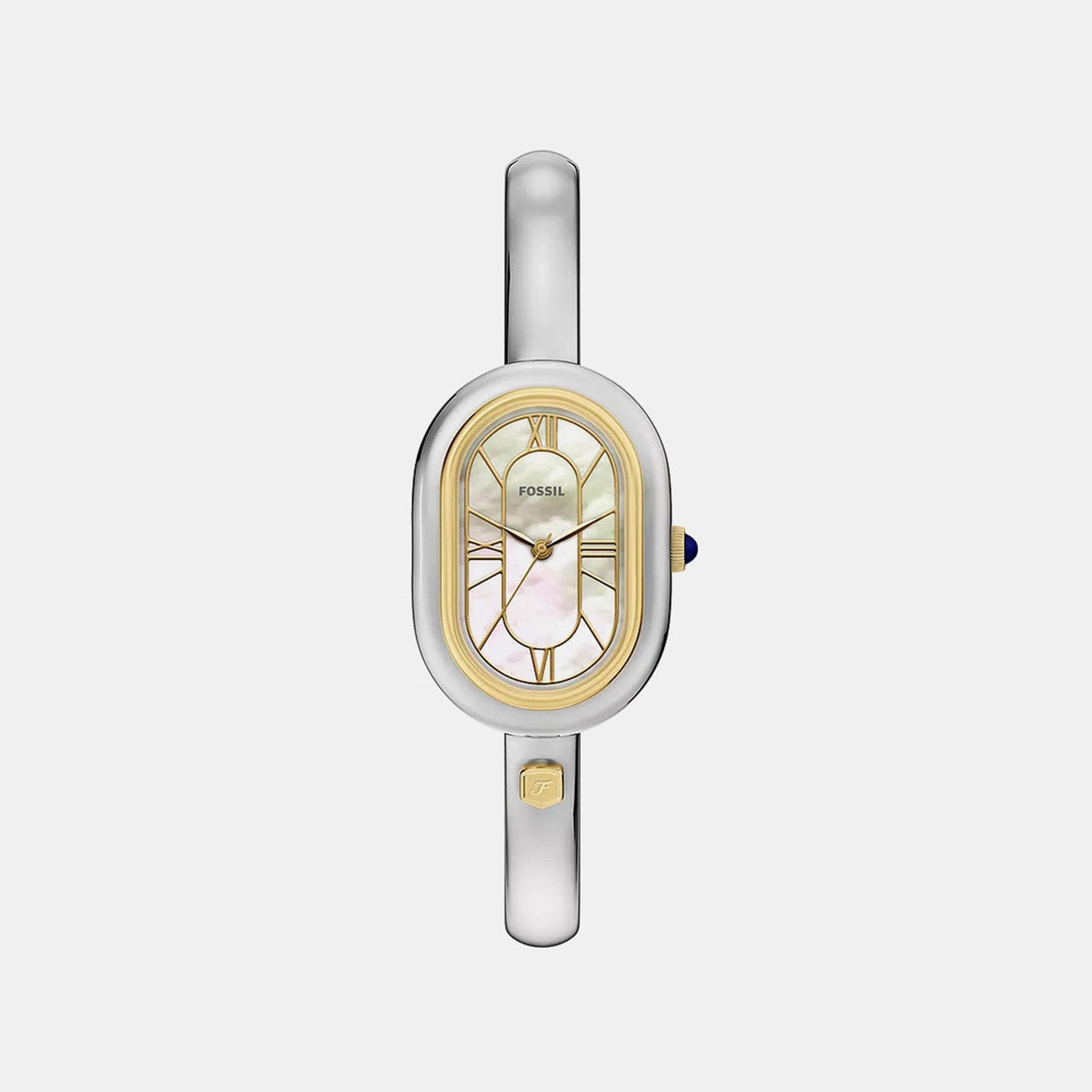 Fossil Sloan Women Quartz Mother Of Pearl Dial Analog Stainless Steel Watch Es5455