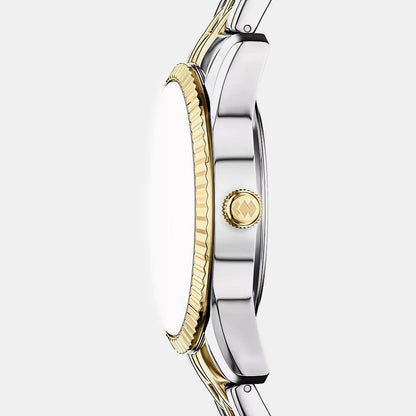 Fossil Scarlette Women Quartz Black Dial Analog Stainless Steel Watch Es5458