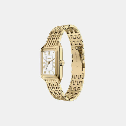 Fossil Raquel Women Quartz White Dial Analog Stainless Steel Watch Es5467
