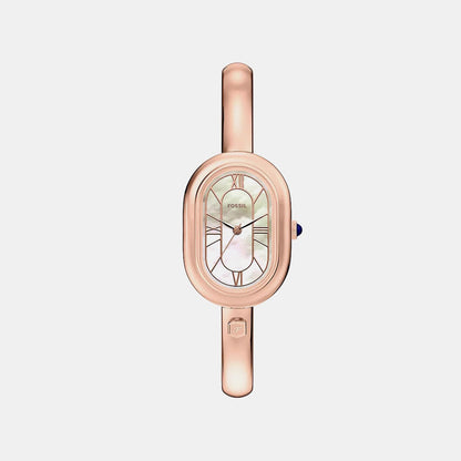 Fossil Sloan Women Quartz Mother Of Pearl Dial Analog Stainless Steel Watch Es5472