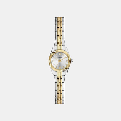 Fossil Scarlette Women Quartz Silver Dial Analog Stainless Steel Watch Es5473