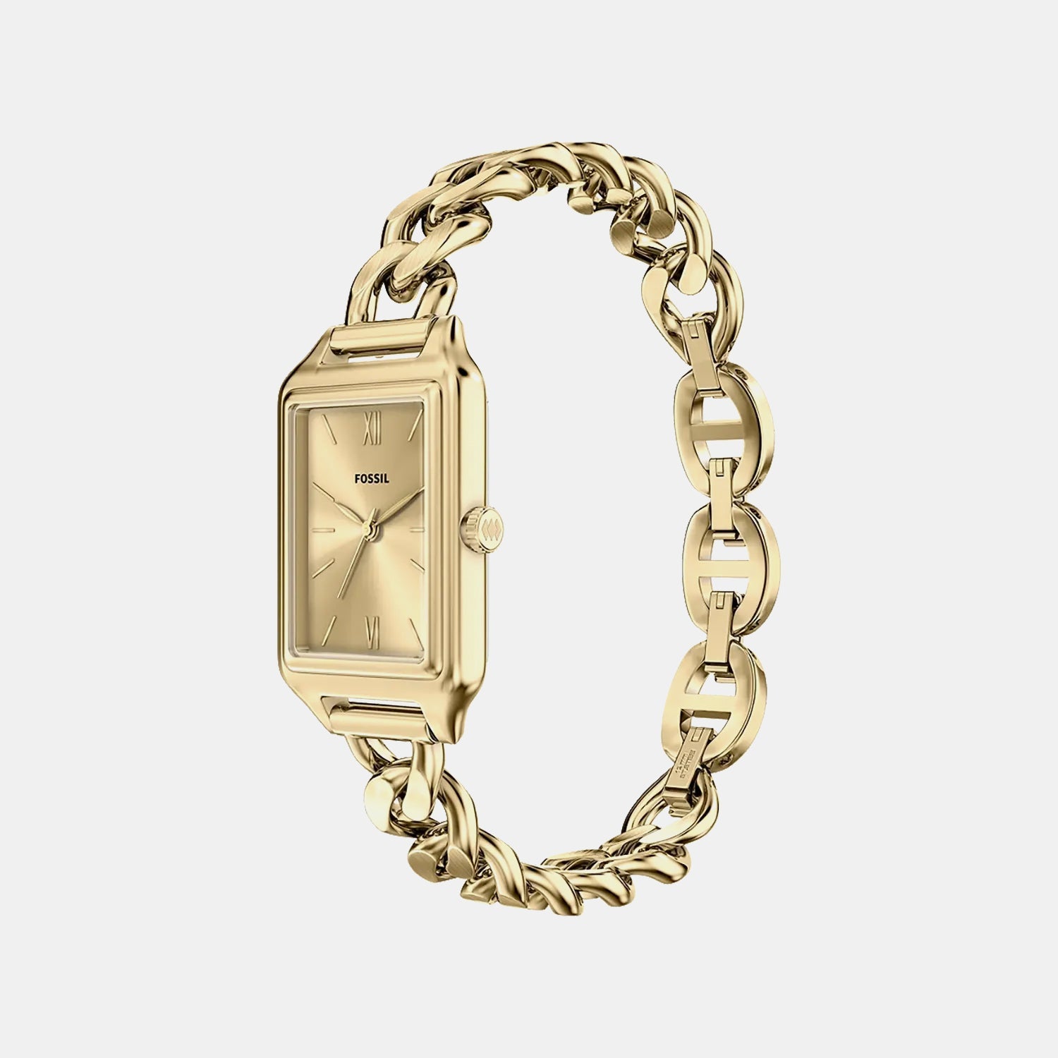 Fossil Raquel Women Quartz Gold Dial Analog Stainless Steel Watch Es5478