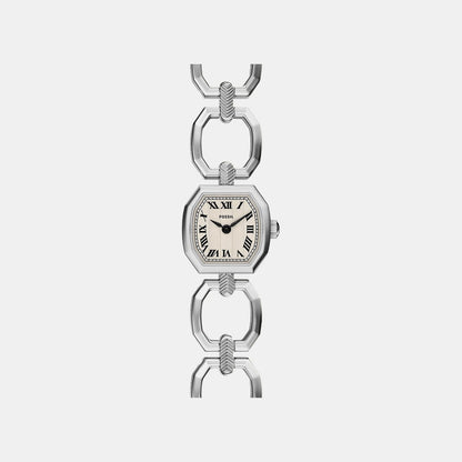 Fossil Harlow Mini Women Quartz Cream Dial Analog Stainless Steel Watch Es5485
