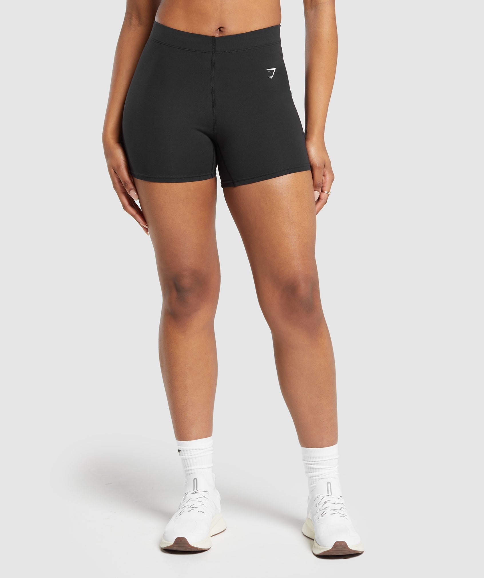 Women's Gymshark Everyday Cotton Shorts Black