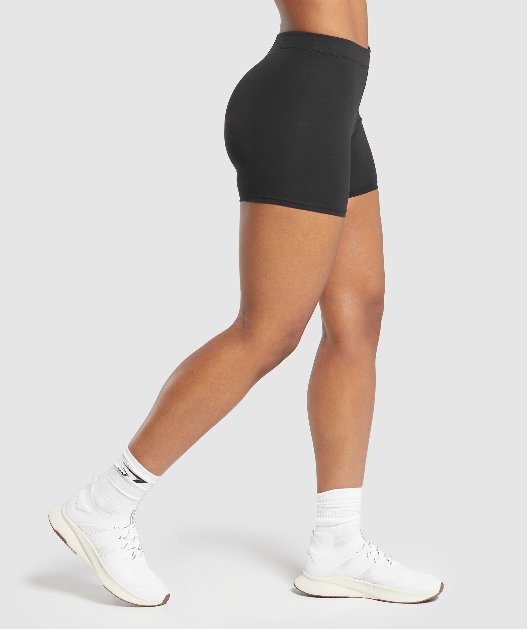 Women's Gymshark Everyday Cotton Shorts Black