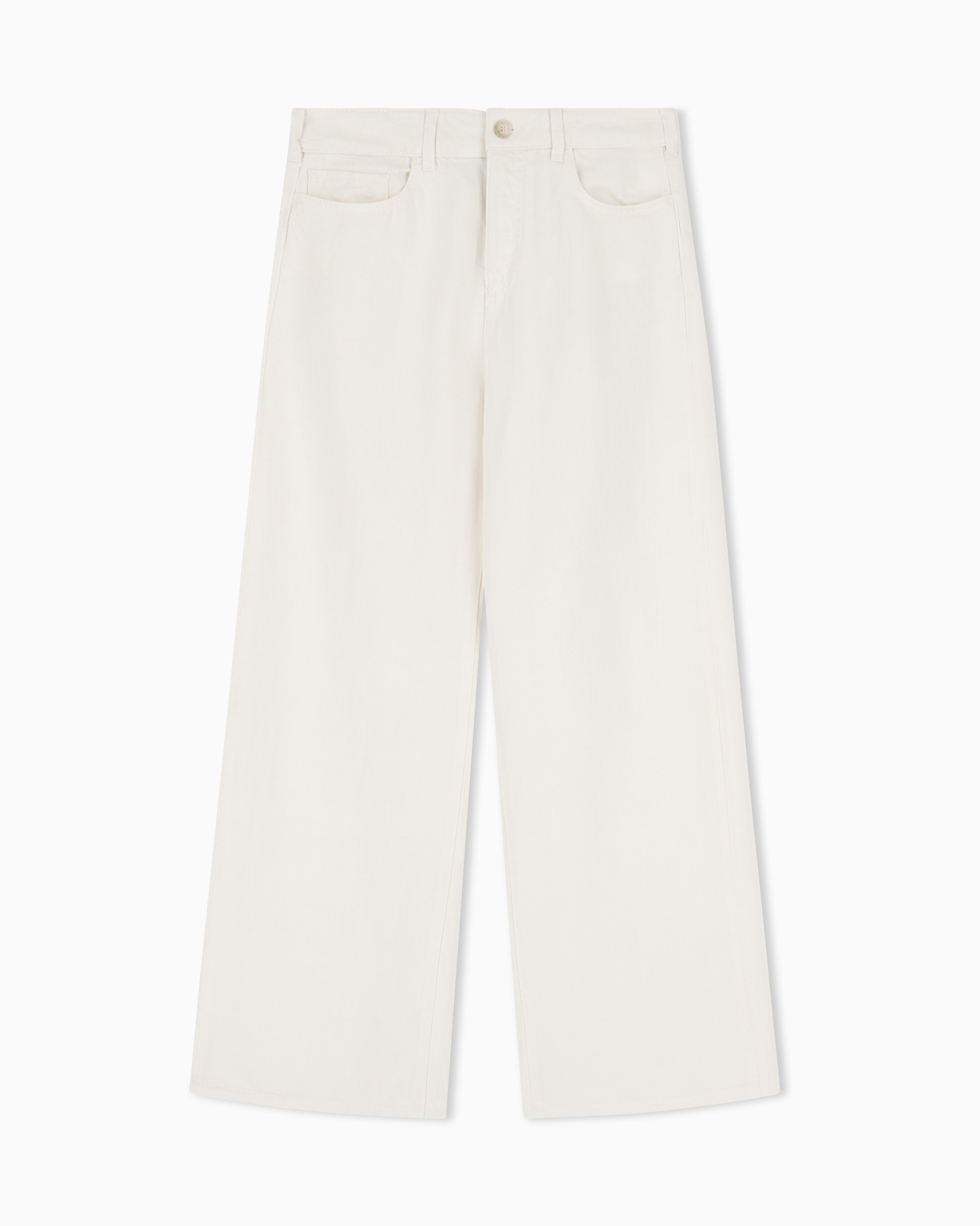 Emporio Armani J33 regular-fit garment-dyed trousers in linen and Lyocell