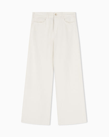 Emporio Armani J33 regular-fit garment-dyed trousers in linen and Lyocell