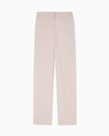 Emporio Armani Washed twill trousers with side crease
