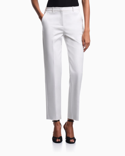 Emporio Armani US Exclusive compact stretch cotton trousers