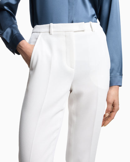 Emporio Armani ASV waffle weave technical fabric trousers