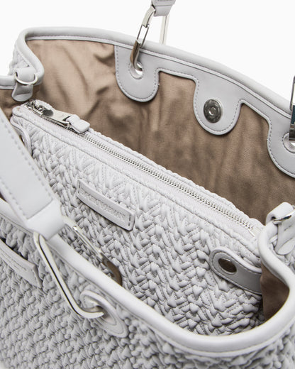 Emporio Armani Quilted-effect medium MyEA shopper bag